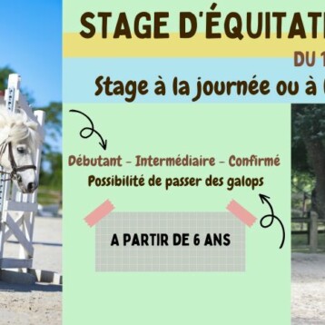 Infos et réservation pour les stages de Printemps