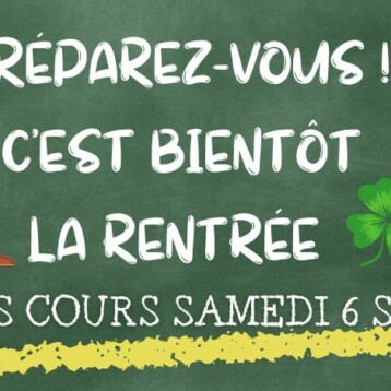 Reprise des cours