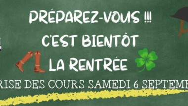 Reprise des cours