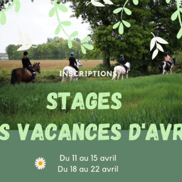 Stages d’avril : Inscriptions