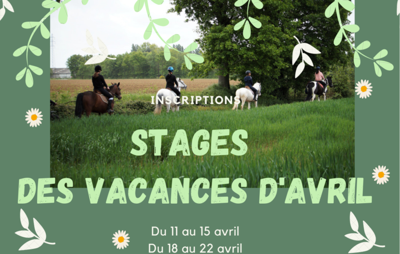 Stages d’avril : Inscriptions